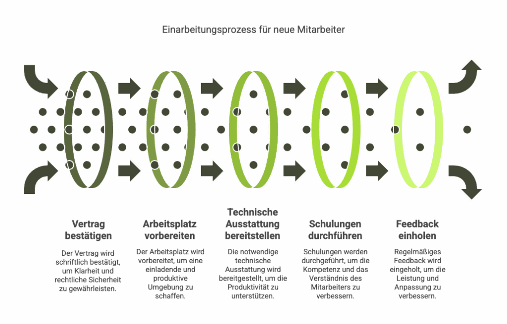 Einarbeitungsprozess für neue Mitarbeiter
